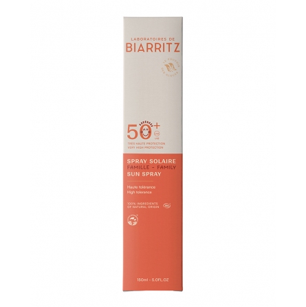 Biarritz-Spray solare bio SPF 50+ Formato famiglia