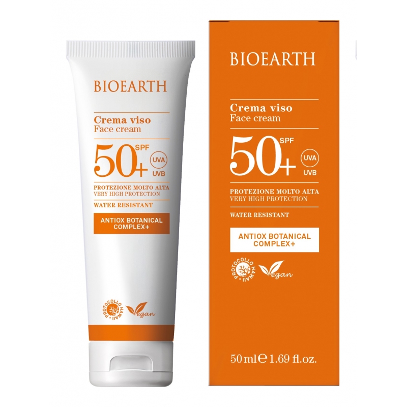 Bioearth- Crema solare viso SPF 50+
