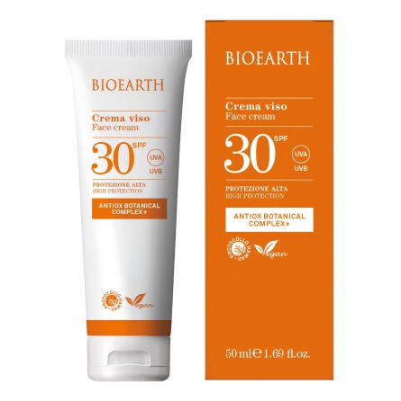 Bioearth- Crema solare viso SPF 30