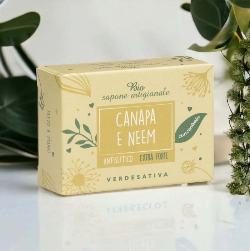 Bio sapone artigianale alla Canapa e Neem