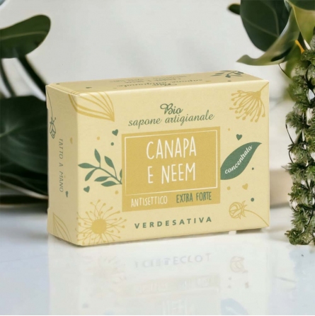 Bio sapone artigianale alla Canapa e Neem