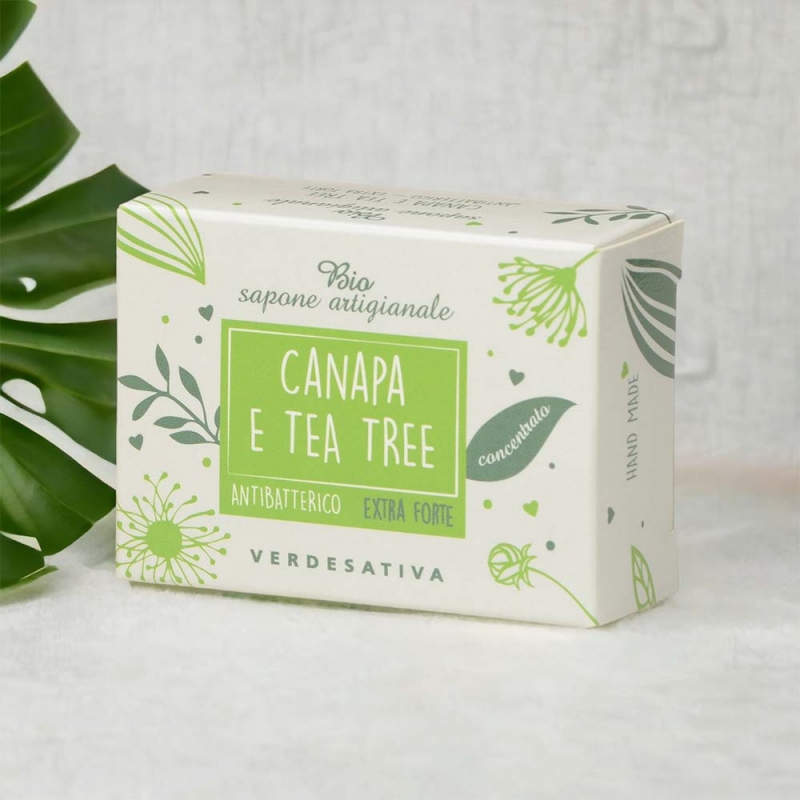 sapone artigianale alla Canapa e Tea tree
