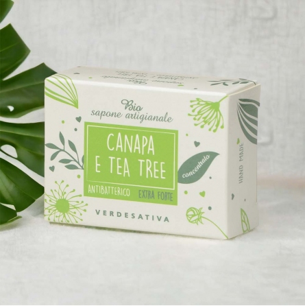 sapone artigianale alla Canapa e Tea tree