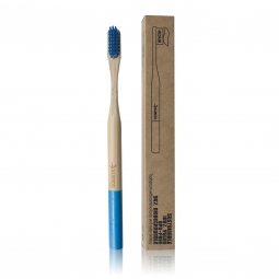 Spazzolino da denti di Bamboo (setole blu)