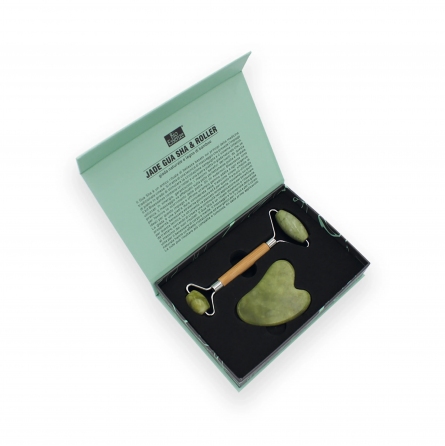 Gua sha e roller- Giada verde