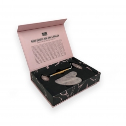 Gua sha e roller- Quarzo rosa