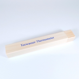 Termometro con box in legno