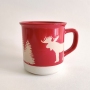 Tazza rossa Winterforest con disegni invernali e natalizi