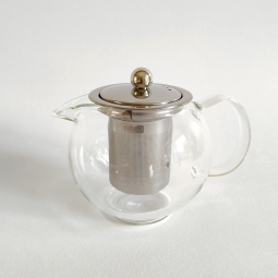 Teiera in vetro borosilicato da 400 ml ideale per una o due tazze di tè o tisana