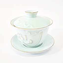 Gaiwan fiore di loto d'orato