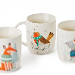 Tazza natalizia volpe scandinava