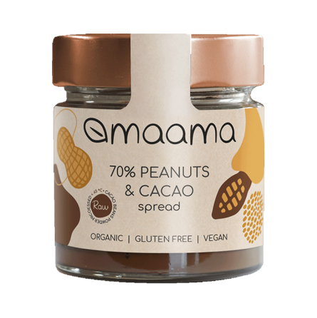 Crema Spalmabile Proteica all'Arachide (70%) & Cacao Maama biologica