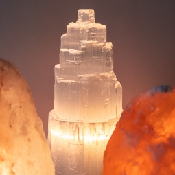 Lampada di Selenite 25 cm